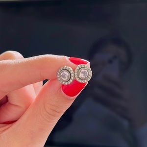 Pandora pink stud earrings